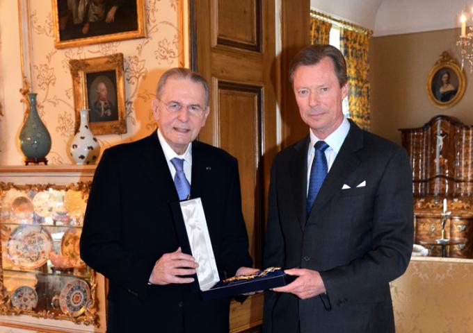 Le Grand-Duc et le Comte Jacques Rogge en 2015