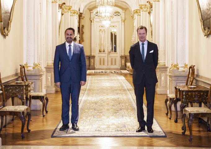 S.A.R. le Grand-Duc et M. Xavier Bettel, Premier ministre