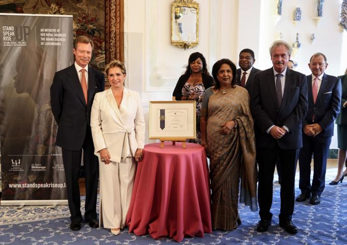 Cérémonie de remise du titre « Championne de la lutte contre les violences sexuelles liées aux conflits en soutien au plaidoyer des Nations Unies »