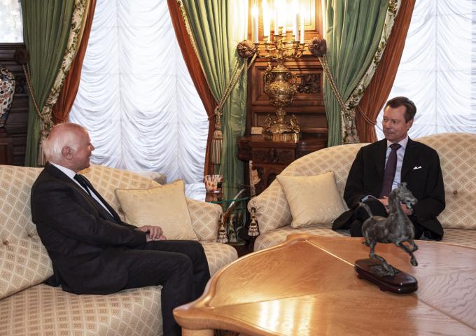 Le Grand-Duc échange avec Monsieur Bruno Lasserre