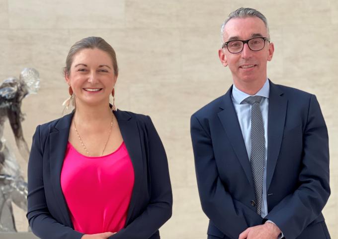 La Princesse Stéphanie et M. Patrick Majerus