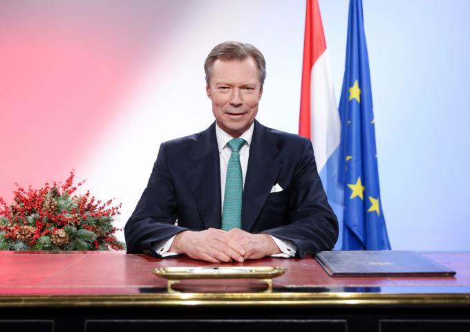 Portrait du Grand-Duc prise lors de l'enregistrement du discours