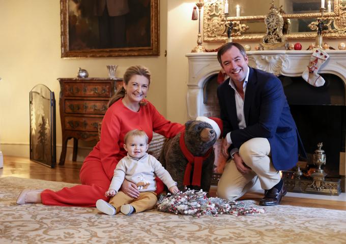 Portrait du Couple héritier et du Prince Charles pour les fêtes