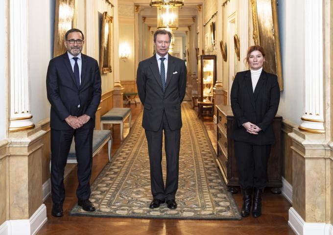 Photo souvenir du Grand-Duc avec le Dr. Raphaël Pitti et Karolina Markiewicz