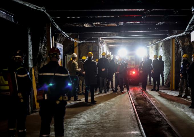 Leurs Altesses Royales visitent le Musée national des mines de Fer