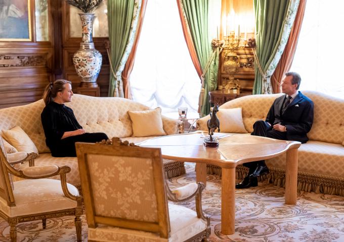 Le Grand-Duc s'entretient avec le Docteur Nadia Primc