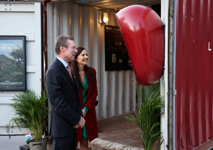 Le Grand-Duc échange en direct avec le "LAÇO" installé au Brésil