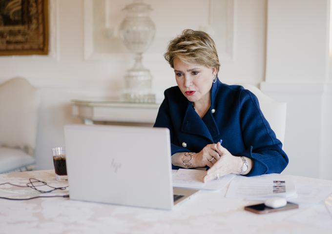 La Grande-Duchesse participe à la conférence de l'Université du Luxembourg