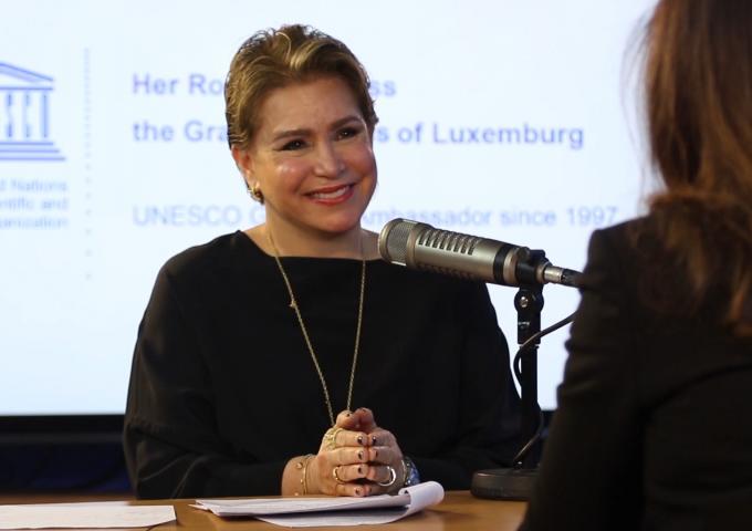 La Grande-Duchesse s'exprime à Femina Vox