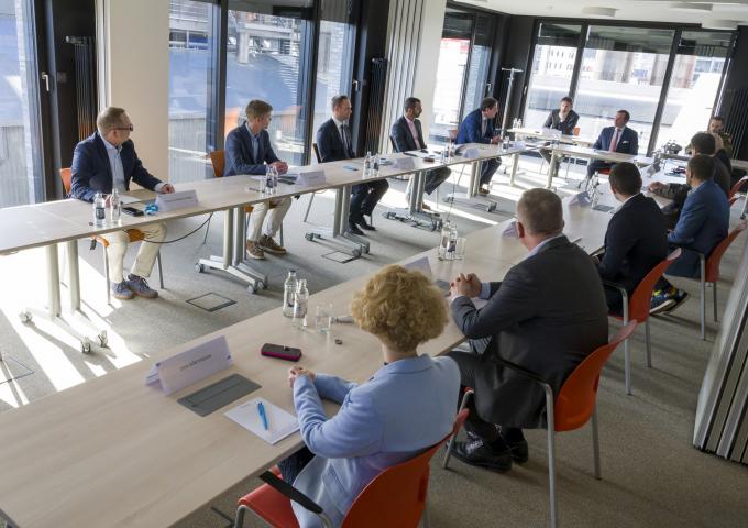 Vue sur la réunion chez Luxinnovation