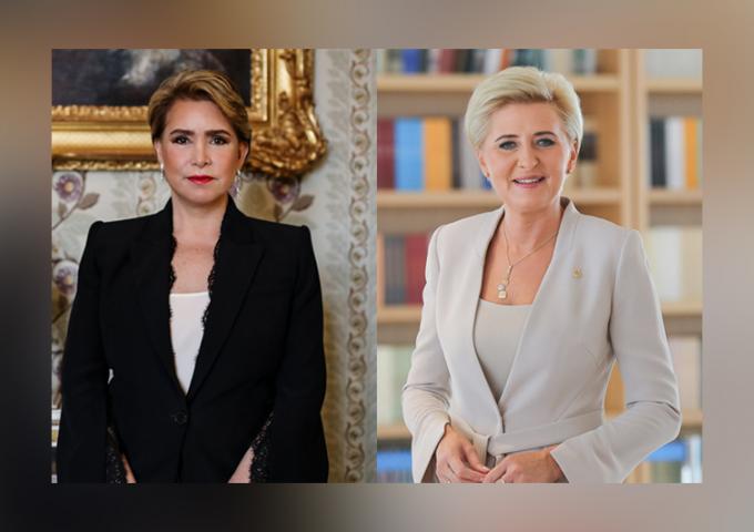Portraits de la Grande-Duchesse et de la Première Dame de Pologne