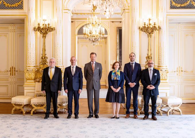 photo d'audience au Palais grand-ducal