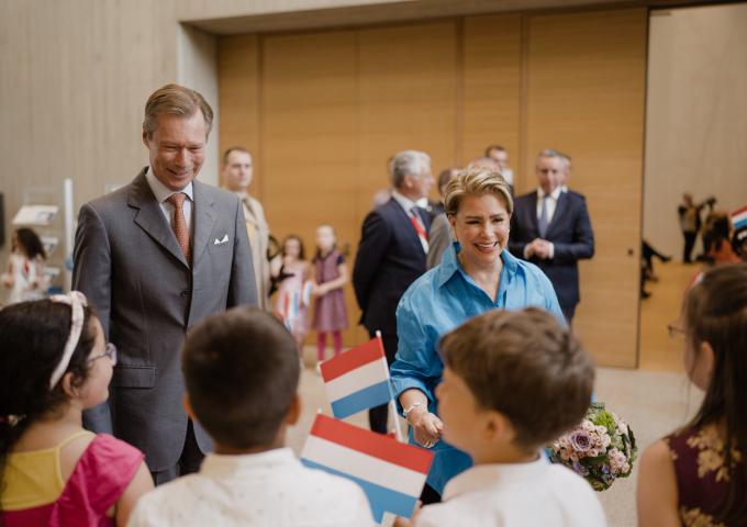 LL.AA.RR. sont acceuillis par les enfants