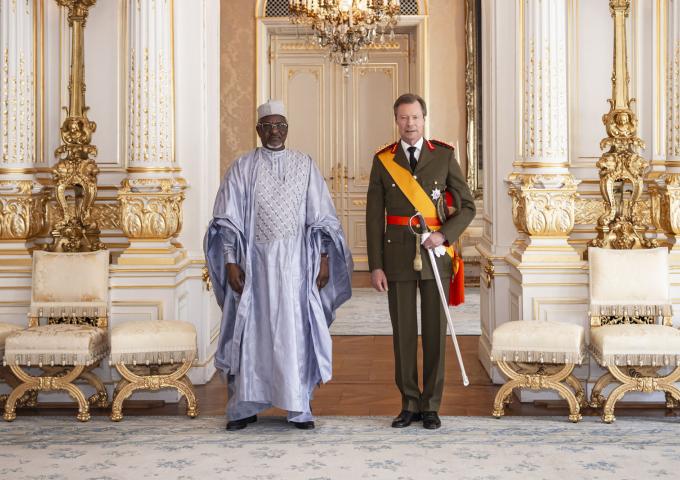 Le Grand-Duc et S.E.M. Mahamat Mamadou ADDY