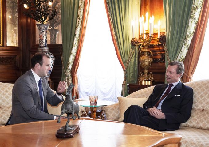 Le Grand-Duc s'entretient avec le Commissaire européen
