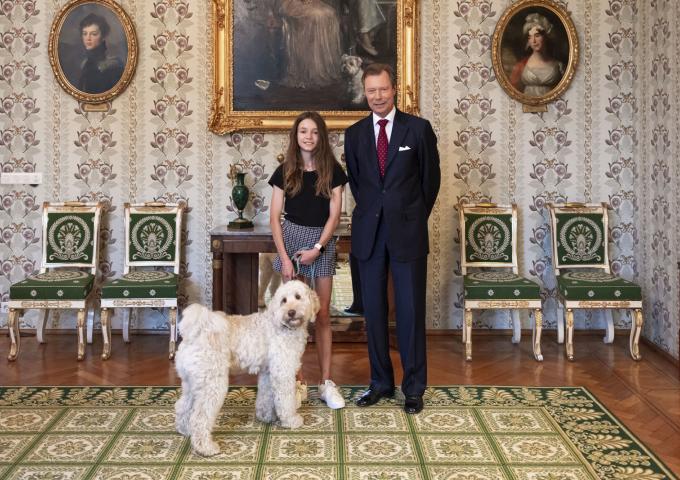 Le Grand-Duc, June Mousel et son chien Shoko