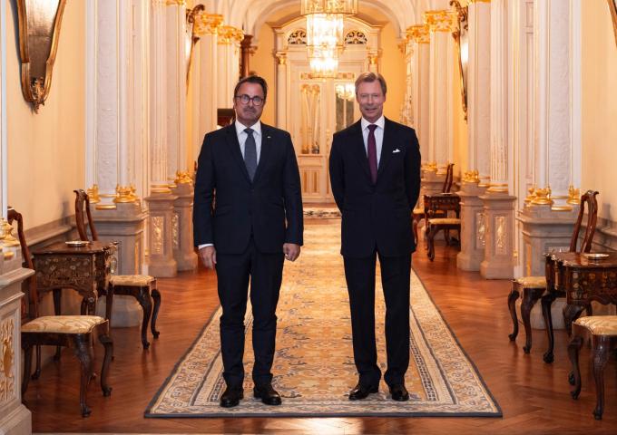 Le Grand-Duc avec Monsieur Xavier Bettel, Premier ministre