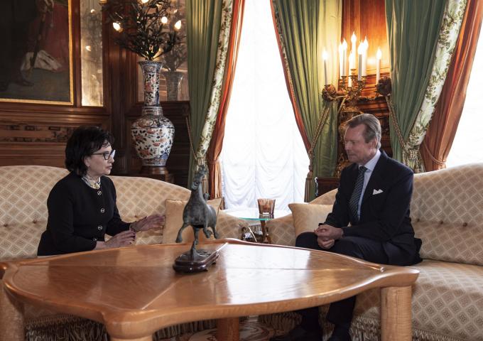 Le Grand-Duc avec S.E.M. Elzbieta Witek