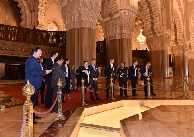 Vue de l'intérieur de la mosquée Hassan II