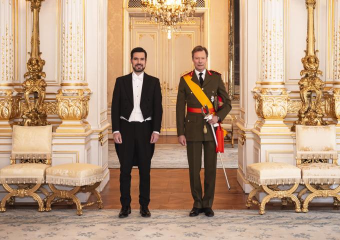 Le Grand-Duc et S.E.M. José Gabriel LAMBOUR PENALONZO