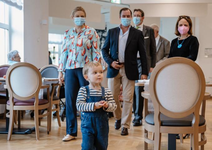 Le Prince Charles lors de la visite