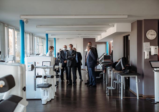 Le Grand-Duc visite les infrastructures dédiées à la Covid long