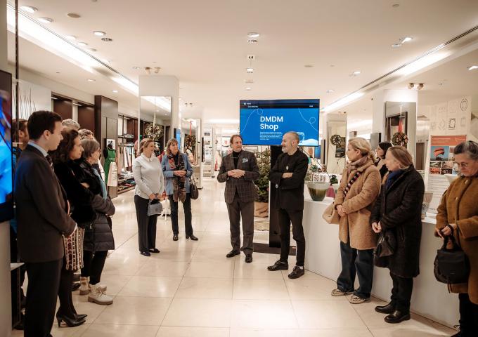 Prise de vue lors de la présentation de la 4e biennale