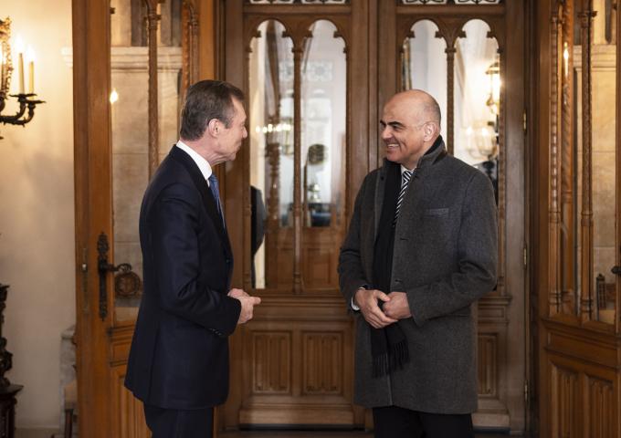 Entrevue avec S.E.M. Alain Berset, Président de la Confédération suisse