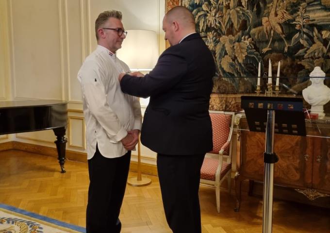 Frank Panier a reçu les insignes d'Officier de l'Ordre du mérite agricole français