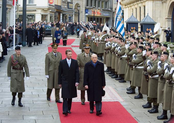 Décès de S.E.M. Giorgio Napolitano - Message de S.A.R. le Grand-Duc