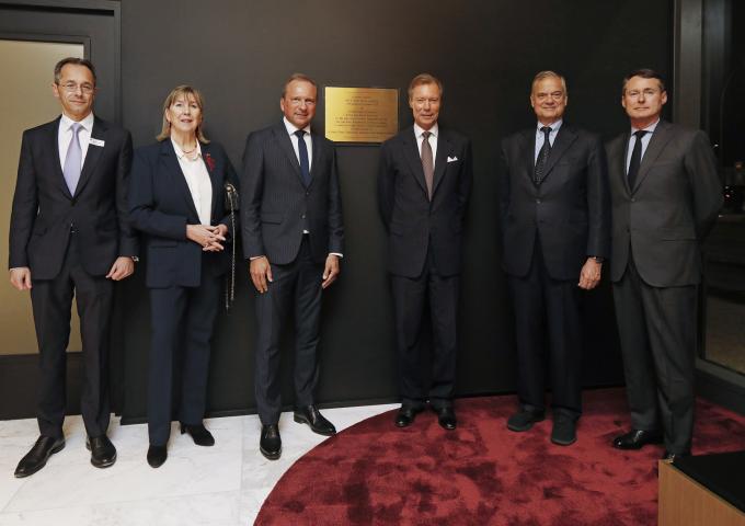 Inauguration de l' "Arsenal", le nouveau siège de la Société Générale