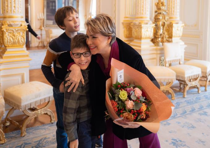 Visite des enfants au Palais grand-ducal