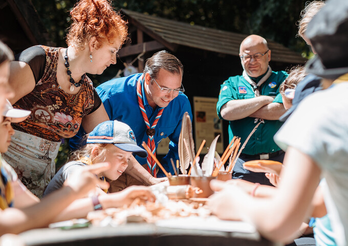The Hereditary Grand Duke to receive the Bronze Wolf Scout award