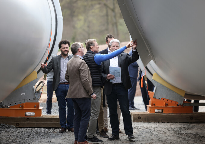 Visite du chantier éolien "Soler - Wandpark Nordenergie"