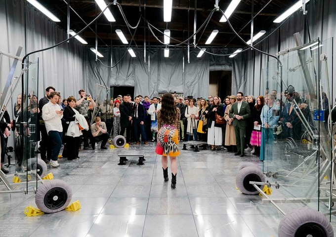 image d'une performance lors de l'inauguration du pavillon luxembourgeois