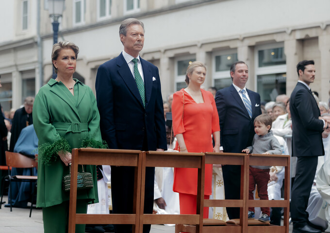 La Famille grand-ducale lors de la cérémonie de clôture