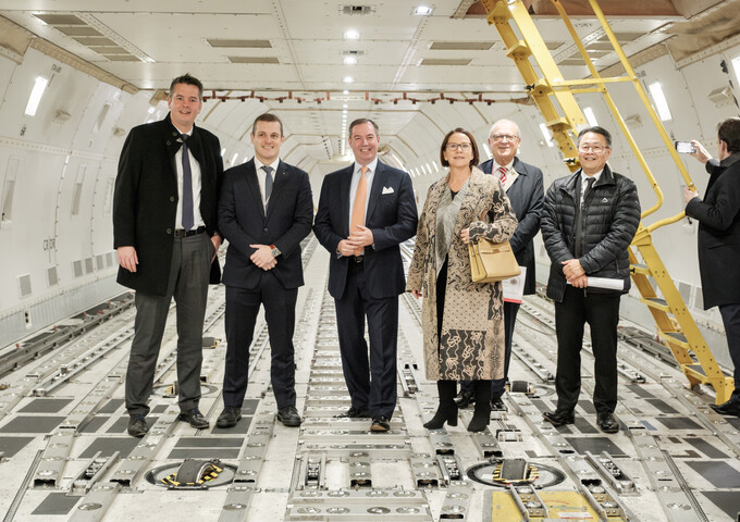 Visite de la Compagnie aérienne "Cargolux"