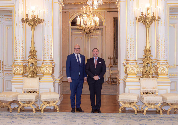Audience pour S.E.M. Daniel Risch, Chef du Gouvernement de la Principauté du Liechtenstein