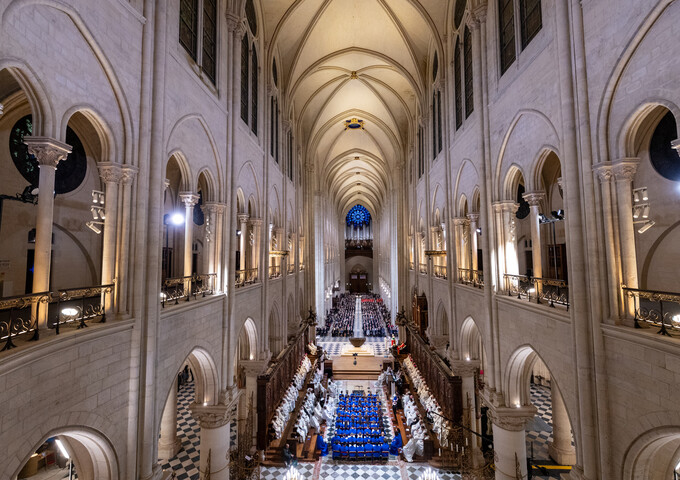 Cérémonie de réouverture de la Cathédrale Notre-Dame de Paris