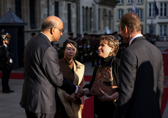 Visite d'État de la République de Singapour au Luxembourg - Cérémonie officielle de départ