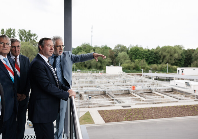 Inauguration de la station d’épuration agrandie et modernisée de Pétange
