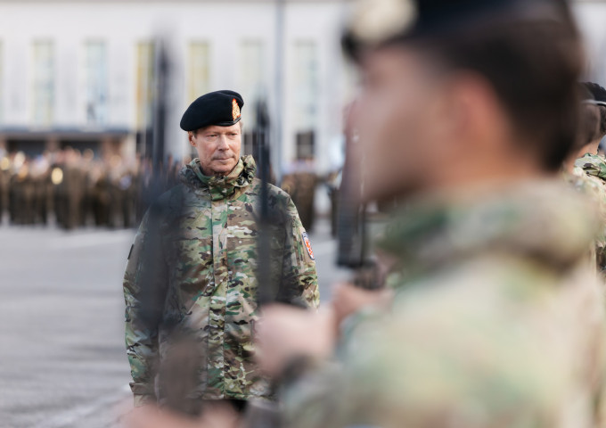 Visite d'adieu du Grand-Duc à l'Armée luxembourgeoise