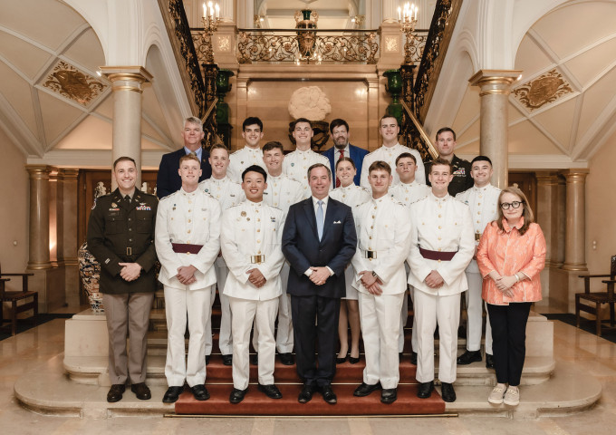 Audience d’élèves-officiers de l’United States Military Academy at West Point